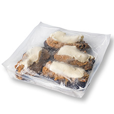 Berenjena rellena de carne sin queso